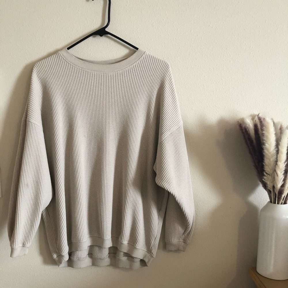 Aerie oversized waffle knit sweater